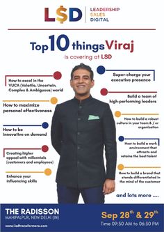 the poster for top 10 things viraij is covering at lsd