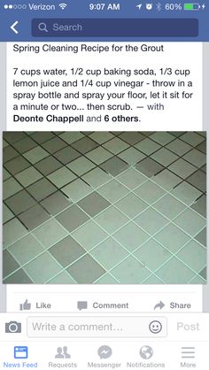 the facebook page for jacky willis hump shows an image of a tile floor