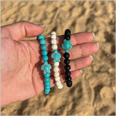 These 3 handmade bracelets are the perfect addition to show the world you care and remind you that you are making a difference, by saving and adopting your own Sea Turtle. Ocean-inspired Shell Bracelets For Beach Season, Turtle Bead Bracelet, Adjustable Turtle Bracelet For Beach, Sea Turtle Bracelet, The Journey, Turtle Bracelet, Make A Difference, Sea Turtle, Rocky