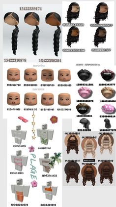 Hairstyles Roblox Codes, Cat Ears Hairstyle, Waves With Bangs, Black Cat Ears, Soft Wavy Hair, Winter Haircuts