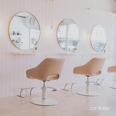 the salon is clean and ready for customers to use