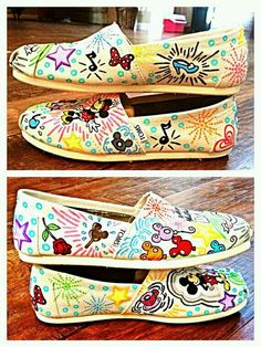 Diy Disney Shoes, Tenis Vans, Diy Disney, Disney Clothes