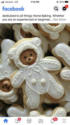 some cookies that are shaped like teddy bears