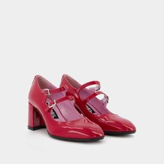 Heel height: 6 cmColours: RED - VERNIS ROUGEMain material: patent leather upperInner material: rubber sole, leather lining, leather insoleFit: true to size - Sizing: FrenchClosure: ankle strap with buckleToe shape: roundFit: True to size - Sizing: EuropeanGender: WomenMaterial: CUIR DE VEAU VERNISColor: REDMade in: ITProduct ID: 2856*Import tax/duty will be calculated at checkout (If applicable) Patent Leather Ankle Strap Mary Jane Heels, Spring Patent Leather Mary Janes With Block Heel, Patent Leather Mary Jane High Heels, Patent Leather High Heel Mary Janes For Office, High Heel Patent Leather Mary Janes For Office, Mary Jane Patent Leather High Heels, Patent Leather High Heel Mary Janes With Heel Strap, Mary Jane High Heels In Patent Leather, Evening Patent Leather Mary Janes With Buckle