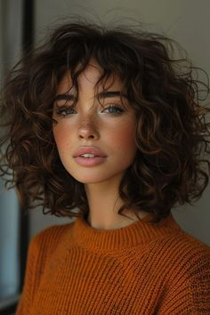 Short Hair Styles For Curly Hair, Short Curly Hair Layers, Long Bob Curly, Short Curly Hairstyles With Bangs, Curly Hair Cut, Hair Cut Ideas, Natural Curly Hair Cuts, Naturally Curly Bob