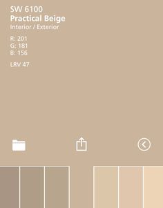 an image of a beige color scheme for interior and exterior paint colors, including neutrals