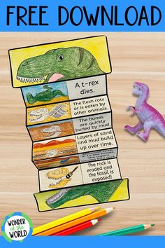 a dinosaur book with the title free printable