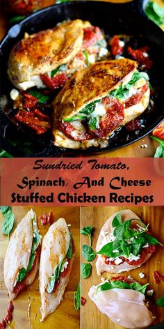 spinach and cheese stuffed chicken recipes