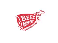 the logo for beef and beer