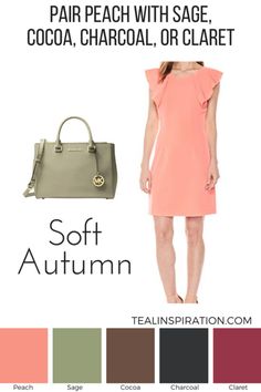 How to Wear Pink If You’re an Autumn – Teal Inspiration Soft Autumn Color Combinations, Cute Outfits Pink, Autumn Color Palette Fashion, Outfit Ideas Autumn, Autumn Soft