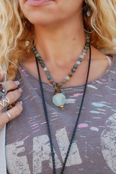 Spirit Lala Vintage Coin: Recycled Glass Bead Drop Necklace ♡ Product Highlights ♡ Our Spirit Lala Vintage Coin: Recycled Glass Bead Drop Necklace is the perfect accessory to add to any on-trend bohemian style outfit! Layered and paired with any of our many statement necklaces, earrings, and bracelets, of your choosing, the Spirit Lala Vintage Coin: Recycled Glass Bead Drop Necklace will be sure to be a wonderful addition to any necklace layering style! ✁ Contents & Measurements ✁ Our Spirit Lal Green Bohemian Hand Wrapped Necklace, Bohemian Green Hand Wrapped Necklace, Bohemian Hand Wrapped Beaded Necklaces For Festivals, Bohemian Beaded Necklaces For Festival, Bohemian Jewelry With Recycled Glass Round Beads, Bohemian Jewelry With Natural Stones And Recycled Glass, Bohemian Green Crystal Necklace For Beach, Bohemian Adjustable Necklace With Recycled Glass, Adjustable Bohemian Necklace With Recycled Glass