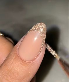 Formal Nails, Nude Nail Designs, Fancy Nails Designs, Gel Nail Colors, Cute Gel Nails, Sparkly Nails, Neutral Nails