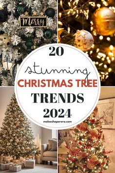 Looking for some inspiration for your Christmas tree this year? I’ve gathered 20 breathtaking Christmas tree trend ideas for 2024 that will completely transform your holiday decor! From modern minimalism to bold colors, these ideas will elevate your holiday decor. 🎄✨ #ChristmasTreeIdeas #HolidayDecor #Christmas2024 #TreeTrends #FestiveDecor #Breathtaking Christmas Tree Trend Ideas for 2024 Trending Christmas Tree 2023, Christmas Tree Toppers 2023, Christmas Tree 2023 Trends, Christmas Tree Trends, Black White And Gold Christmas, 2023 Christmas Tree, Old Fashion Christmas Tree, Antique Christmas Tree