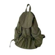 UAKISS - College Backpacks Large Capacity Pleated Drawstring Bookbags for Girl Student Khaki School Backpack With Pockets, Casual Adjustable Bags For School, Casual Adjustable School Bag, Khaki School Backpack, Trendy Khaki Backpack For Back To School, Trendy Adjustable Backpack For School, Trendy Khaki Backpack For School, Trendy Khaki School Backpack, Casual School Backpack With Drawstring