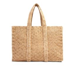 We Designed This Structured And Sturdy Raffia Tote To Hold All Your Beach And Poolside Essentials. Wide Side Gussets And Bottom Panel Mean You Can Layer On The Towels, Water Bottles And Beach Read While Maintaining That Coastal Cool. Condition: Great Condition, No Flaws Detail: Raffia - Palm Tree That Grows In Madagascar. Handmade. Crocheted. Size May Vary Slightly. Size: 22" Wide, 15.5" Tall, 9.5" Deep, 12" Strap Drop Material: Raffia Carefully Packed And Shipped From A Clean And Smoke-Free Hom Chic Beige Crochet Bag With Woven Leather Details, Chic Beige Crochet Bag With Woven Leather, Vacation Beige Shoulder Bag With Intrecciato Weave, Beige Crochet Bag With Intrecciato Weave For Beach, Beige Intrecciato Weave Crochet Beach Bag, Rectangular Shoulder Bag With Intrecciato Weave For Vacation, Chic Beige Shoulder Bag In Natural Fiber, Chic Beige Shoulder Bag With Natural Fiber, Beige Crochet Bag With Woven Leather