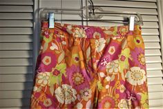 "Summer colors, pink and orange pants by Sigrid Olsen. Waist measures 32\", hip area 40\", length 33\". FIVE STAR vintage find! No flaws of any kind. Stored with TLC. Comes from a smoke-free home." Retro Pink Pants With Pockets, Retro Orange Bottoms For Spring, Vibrant Fitted Pink Bottoms, Pink Stretch Vintage Bottoms, Vintage Pink Pants For Summer, Retro Orange Pants For Spring, Vibrant Orange Spring Bottoms, Vintage Orange Bottoms For Spring, Vintage Orange Pants For Spring