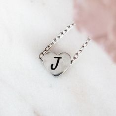 Discover our exquisite collection featuring custom stainless steel mini heart necklace with personalized initial, perfect for creating a unique and meaningful custom gift.  Minimalist delicate customized gift for mom, best friend, or special someone.   How to Order: ❣️ 1.  Choose Silver or Gold 2.  Choose Custom Engraving or NO Engraving 3.  Add to Cart 4.  Add Initial Desired and Font Choice to Personalization Box or N/A if not applicable 5.  Check out Material: 🌿 Waterproof, non-tarnish, hypo Minimalist Hand Stamped Initial Necklace For Anniversary, Minimalist Customizable Charm Necklaces For Personalized Gifts, Minimalist Customizable Charm Necklace For Personalized Gift, Customizable Minimalist Charm Necklace For Personalized Gift, Minimalist Stainless Steel Initial Necklace For Everyday, Everyday Stainless Steel Initial Necklace, Personalized Minimalist Charm Necklaces For Her, Minimalist Personalized Charm Necklace For Her, Personalized Minimalist Charm Necklace As Gift For Her