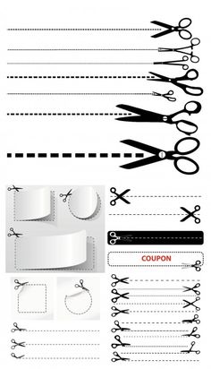 scissors and labels are shown in this set