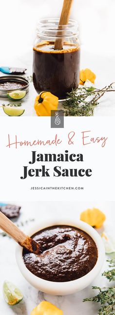 homemade and easy jamaican jack sauce in a white bowl