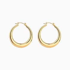 Indulge in understated elegance with our Basic Hoop Earrings. Made of stainless steel, these easy-to-stack earrings are a must-have in your jewelry collection. Embrace timeless simplicity！ Detail： -Material: gold plated with internal stainless steel or stainless steel -Gauge: 20g | 0.8mm -Internal diameter: 13/18/22mm -Include: a pair *Get inspired: 365 days ear piercings challenges-clicker here for more ear style. *For healed piercings* Modern Gold Plated Hoop Earrings For Everyday, Modern Gold-plated Hoop Earrings For Everyday, Modern Everyday Gold Plated Hoop Earrings, Modern Gold Plated Round Hoop Earrings, Modern Round Gold Plated Hoop Earrings, Minimalist Gold Plated Hoop Earrings With Polished Finish, Modern Everyday Circular Hoop Earrings, Everyday Yellow Gold Stainless Steel Earrings, Minimalist Metal Hoop Earrings Tarnish Resistant