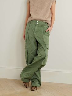 FRAME Cotton boyfriend cargo pants | NET-A-PORTER Fit Inspo, Fitness Inspo, Net A Porter, Women Collection, Cargo Pants, Brain, Porter, Straight Leg, Wardrobe