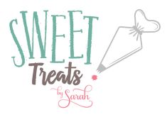 the words sweet treats by saah are drawn in different colors and font styles on a white background