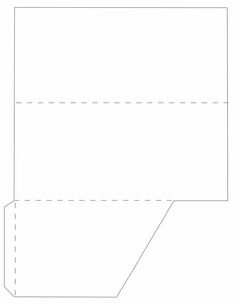 an empty box cut out to be used as a template for a card or envelope