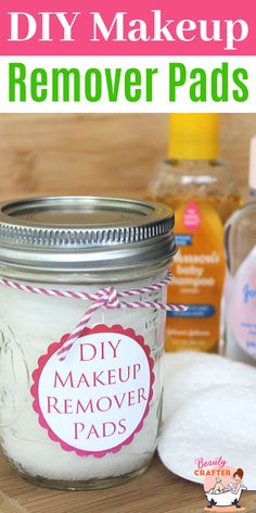 Make your own homemade Makeup Remover Pads  with these easy DIY instructions. #makeup #diy Diy Makeup Remover Pads, Homemade Makeup Remover, Diy Makeup Remover, Homemade Makeup, Natural Recipes, Makeup Remover Pads, Homemade Beauty, Diy Beauty Recipes, Diy Beauty Hacks