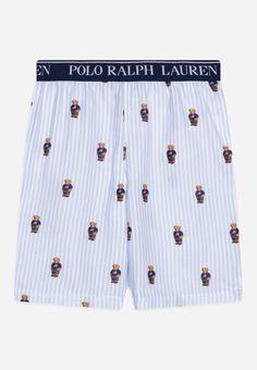 Polo Ralph Lauren Bear, Blue Blanc, Ralph Lauren Bear, Unisex Pajamas, Ralph Lauren Outfits, Pyjama Set, Aesthetic Clothes, Polo Ralph, Pajama Set