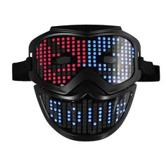 COOL FACE-CHANGING LED MASK : Perfect gift adapt to multiple occasions: Party,Halloween,Carnival,Christmas,Electronic Music Festival and so on. APP PROGRAM-ABLE : Bluetooth enabled to connect to the App . 5 modes changeable including Music Rhythm Mode. DIY FULL OF CREATIVE FUN : Gesture sensing . DIY using APP to customize your own design and add to program. EASY to CHARGE , LONG LAST LIGHTING : USB chargeable. Fully charged can last 4-6 hours depends on LED lighting usage. 195 pixel of RGB LED Mha Fanfic, Punk Mask, White Two Piece Set, Carnival Christmas, Electronic Music Festival, Led Face Mask, Art Studio Room, Face Change, Party Masks