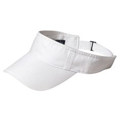 Look stylish with Port Authority 3-panel visor while keeping your head protected during those long periods on and off the water. The self-fabric sweatband folds down for easy decoration access. Embroider a custom logo or personalized artwork to create your own unique look! Front panel measures 2.2'h x 6.1'w 100% cotton twill Hidden self-fabric adjustable hook and look closure with metal buckle Available in Navy, White, or Black (if you're looking for other colors, contact us for availability) Cu White Visor With Curved Brim For Outdoor, White Outdoor Visor With Curved Brim, Adjustable Outdoor Visor With Sweatband, White Curved Brim Visor For Outdoor, Adjustable Baseball Cap With Sweatband, Outdoor Visor With Cotton Sweatband, Adjustable White Baseball Cap With Uv Protection, White Adjustable Baseball Cap With Uv Protection, Classic Adjustable Baseball Cap For Golf