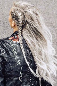 Badass Hairstyles, Dutch Braid Styles, Dutch Braids, Viking Hair, Long Box Braids, Braids With Weave, Favorite Hairstyles, Dutch Braid