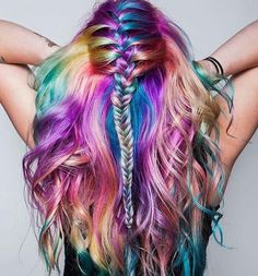 Source: unicornio_vai_dominar_o_mundo Pulp Riot Hair Color, Cotton Candy Hair, Pulp Riot Hair, Candy Hair, Hair Dyes, Hair Chalk