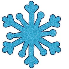 a blue snowflake is shown in the shape of a snow flakeset