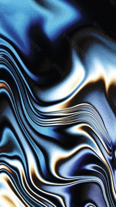 an abstract blue and gold background with wavy lines