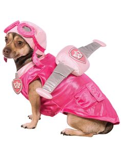 Paw Patrol Skye Pet Costume - costumes.com Skye Paw Patrol Costume, Skye Costume, Paw Patrol Costume, Paw Patrol Marshall, Paw Patrol Skye, Skye Paw, Marshall Paw Patrol, Pink Paws, Paw Patrol Nickelodeon