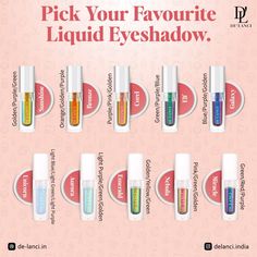 Which one is your favourite shade?✨ Eyeshadow Step By Step, Chameleon Color, Cleansing Milk, How To Apply Eyeliner, Micellar Water, Liquid Eyeshadow, Light Blue Green