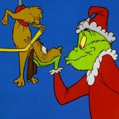 the grinch is trying to fix his teeth