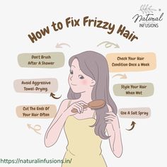 Hair Serum For Frizzy Hair, Fast Natural Hair Growth, Frizzy Hair Remedies, Control Frizzy Hair, Healthy Hair Routine, Hair Growing Tips, Basic Skin Care Routine, Perfect Skin Care Routine, Healthy Hair Tips