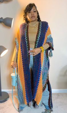 Knitted Sweater Kimono – Robe Kimono