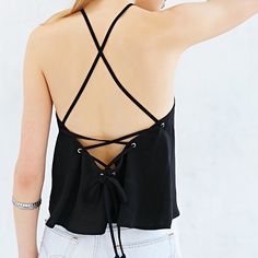 Super Cute Nwt. Black. Posted Pic Of Floral One Showing It Can Be More Loose Or More Tied Up. Looks Really Cute On. Listing Nasty Gal But Is Brand The Fifth Label. Was Carried At Urban Outfitters And Nasty Gal :) Summer Tops With Crisscross Straps For Date Night, Black Tops With Crisscross Straps For Spring, Black Tie Back Top For Day Out, Black Tie Back Top For Date Night, Black Tops With Strappy Back, Black Spring Tops With Strappy Back, Black Strappy Back Tops For Spring, Spring Strap Tops For Date Night, Spring Tops With Straps For Date Night