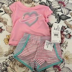 Nwt. Bought Two Without Realizing It Nike Summer Playwear Sets, Nike Sports Sets For Summer, Playful Summer Sports Sets, Playful Nike Sports Sets, Playful Nike Playwear Sets, Nike Summer Tops, Nike Playful Tops, Playful Nike Tops For Playtime, Playful Pink Nike Sets