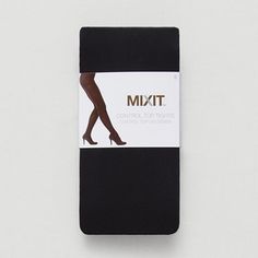 These women's opaque tights by Mixit are a must-have for your cold-weather wardrobe. They're crafted from a soft stretch-knit with a control top for added support. Wear them with boots and dresses. Features: OpaqueSupport: Control TopFiber Content: 86% Nylon, 14% SpandexFabric Description: KnitBrief Fiber Content: 98% Lycra Spandex, 2% NylonCare: Machine WashCountry of Origin: Imported Opaque Tights Outfit, Boots And Dresses, Opaque Tights, Tights Outfit, Under Dress, And Dresses, Black Tights, Shopping List, Hosiery