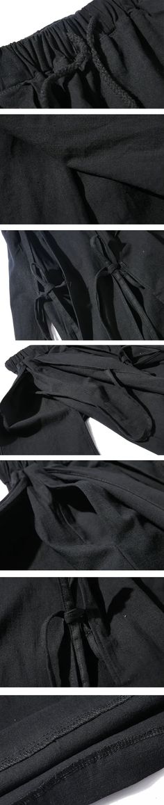 Hakama samurai pants "Kasuga" - TECHWEAR STORM™ Baggy Cotton Harajuku Pants, Baggy Harajuku Cotton Pants, Baggy Cotton Harajuku Style Pants, Harajuku Style Straight Leg Cotton Pants, Harajuku Black Pants With Pockets, Harajuku Style Black Pants With Pockets, Harajuku Style Cotton Pants For Streetwear, Harajuku Style Streetwear Cotton Pants, Harajuku Style Cotton Bottoms With Cargo Pockets