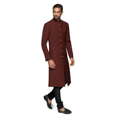 Groom Sherwani Indian, Wedding Suit Men, Indian Formal Wear, Tailored Suits For Men, Indowestern Sherwani, Blue Sherwani, Custom Tailored Suits, Groom Sherwani, Made To Measure Suits