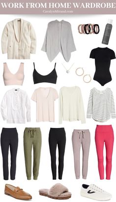 Work From Home Wardrobe — Caralyn Mirand Koch Work From Home Wardrobe, Clothes And Shoes, Athleisure Outfits, Casual Work Outfits, Work Outfits Women