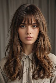 Bangs Haircut, Hair Color And Cut, Cornrow Hairstyles, Girl Short Hair, Haircuts With Bangs, Everyday Hairstyles, Long Hair Cuts, Hairstyles For School, Hairstyles With Bangs