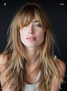 Bang Haircut Ideas, Long Hair With Bangs Hairstyles, Modern Bangs, Hair With Layers And Bangs, Bang Haircut, Hair Ideas With Bangs, Bangs Haircut Ideas, Long Hair With Bangs And Layers, Layered Hair Ideas