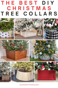 the best diy christmas tree collars for all types of trees and ornaments in their home