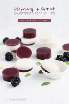 blackberry and coconut sweetener - free jellies with blackberries on the side